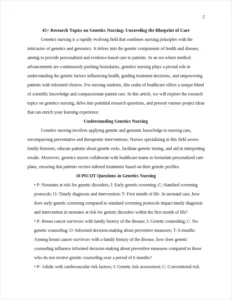 research topics on genetics nursing – page 2