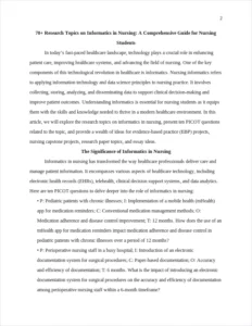 research topics on informatics in nursing – page 2
