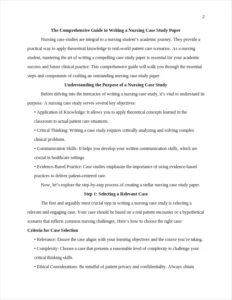 nursing case study paper – page 2