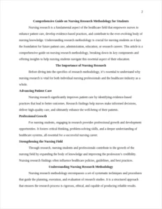 comprehensive guide on nursing research methodology – page 2