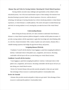 iHuman Tips and Tricks for Nursing Students – page 2