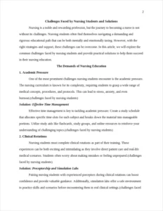 challenges faced by nursing students – page 2