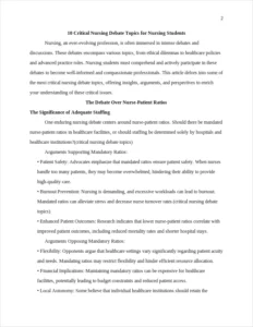 critical nursing debate topics – page 2