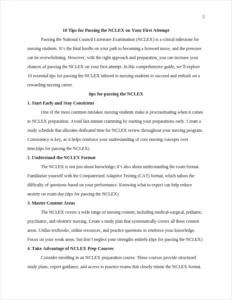 tips for passing the NCLEX – page 2
