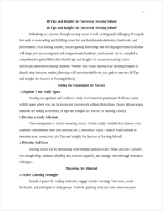 tips and insights for success in nursing school – page 2