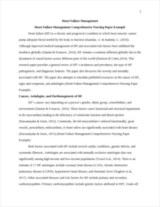 Heart Failure Management Comprehensive Nursing Paper Example – page 2