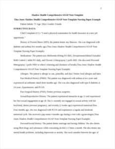 Tina Jones Shadow Health Comprehensive SOAP Note Template Nursing Paper Example – page 2