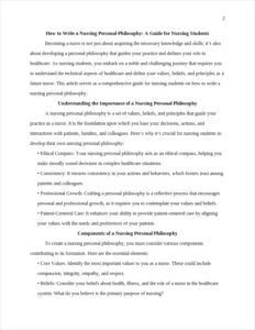 how to write a nursing personal philosophy – page 2