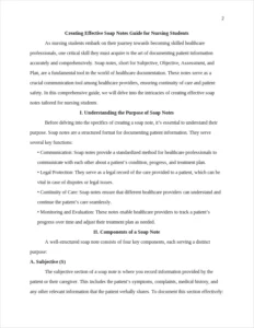 creating effective soap notes – page 2