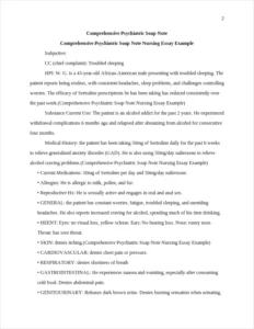 Comprehensive Psychiatric Soap Note Nursing Essay Example – page 2