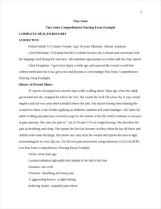 Tina Jones Comprehensive Nursing Essay Example – page 2