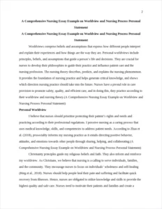 A Comprehensive Nursing Essay Example on Worldview and Nursing Process Personal Statement – page 2