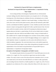 Benchmark for Proposed EBP Project on Implementation-A Comprehensive Nursing Paper Sample – page 2
