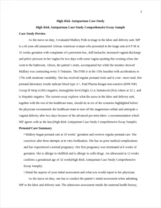 High-Risk Antepartum Case Study Comprehensive Essay Sample – page 2