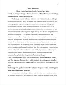 Theory Practice Gap Comprehensive Nursing Paper Sample – page 2