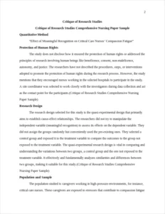 Critique of Research Studies Comprehensive Nursing Paper Sample – page 2