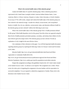 What is the current health status of this minority group? – page 2