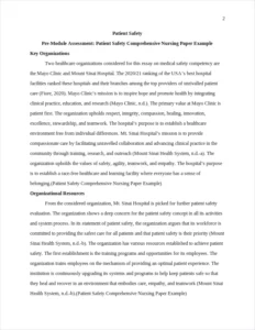 Patient Safety Comprehensive Nursing Paper Example – page 2