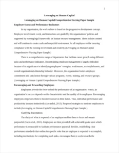 Leveraging on Human Capital Comprehensive Nursing Paper Sample – page 2