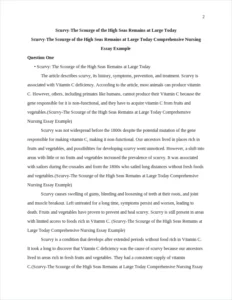 Scurvy-The Scourge of the High Seas Remains at Large Today Comprehensive Nursing Essay Example – page 2