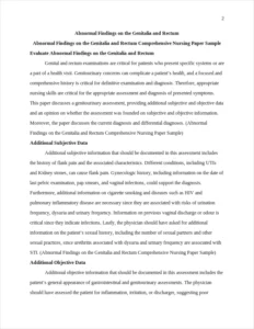 Abnormal Findings on the Genitalia and Rectum Comprehensive Nursing Paper Sample – page 2