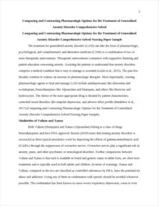 Comparing and Contrasting Pharmacologic Options for the Treatment of Generalized Anxiety Disorder Comprehensive Solved Nursing Paper Sample – page 2