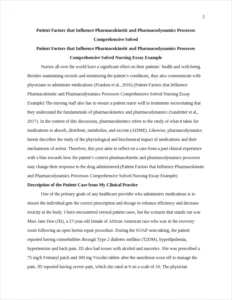 Patient Factors that Influence Pharmacokinetic and Pharmacodynamics Processes Comprehensive Solved Nursing Essay Example – page 2