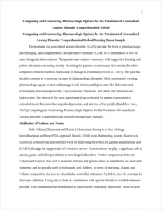 Comparing and Contrasting Pharmacologic Options for the Treatment of Generalized Anxiety Disorder Comprehensived Solved Nursing Paper Sample – page 2
