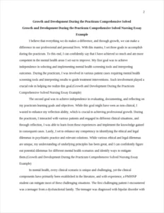 Growth and Development During the Practicum Comprehensive Solved Nursing Essay Example – page 2