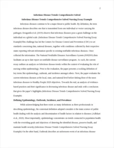 Infectious Disease Trends Comprehensive Solved Nursing Essay Example – page 2