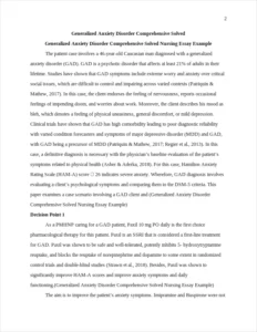 Generalized Anxiety Disorder Comprehensive Solved Nursing Essay Example – page 2