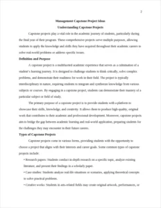 Management Capstone Project Ideas – page 2