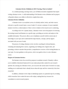 Literature Review Definition – page 2