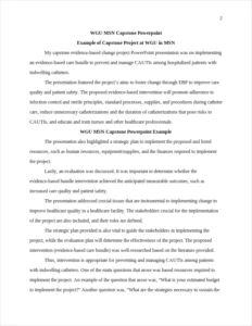WGU MSN Capstone Powerpoint Example – page 2
