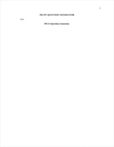 PICOT QUESTION GENERATOR – page 2