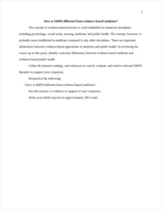 How is EBPH different from evidence-based medicine? – page 2