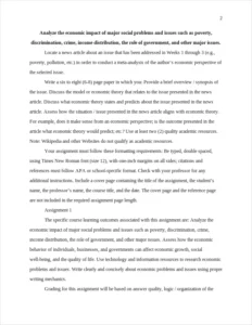 Analyze the economic impact of major social problems and issues such as poverty – page 2