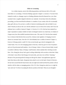 Ethics in Accounting – page 2