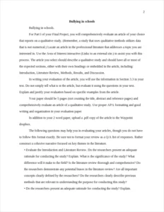 Bullying in schools – page 2