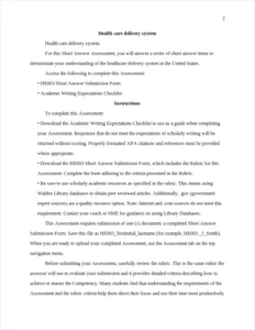 Health care delivery system – page 2