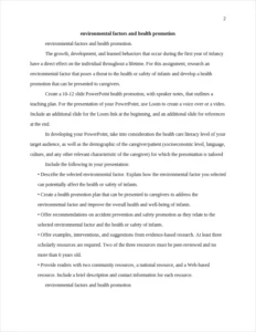 environmental factors and health – page 2