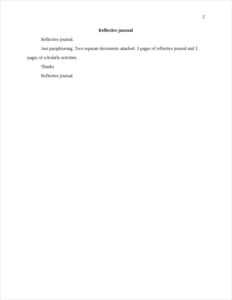 Reflective journal – page 2