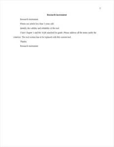 Research instrument – page 2