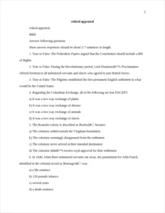 critical appraisal – page 2