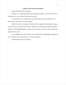 Evidence-Based Practice Presentation – page 2