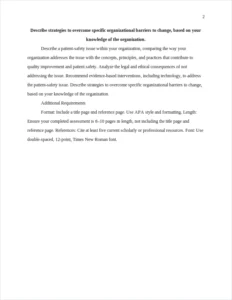 Describe strategies to overcome specific organizational barriers to change – page 2