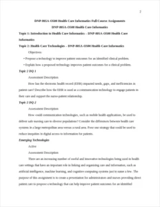 DNP-805A-O500 Health Care Informatics – page 2