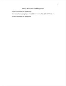 Disease Distribution and Management – page 2