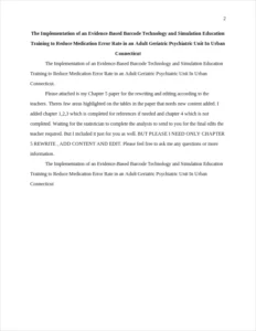 The Implementation of an – page 2