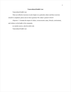 Transcultural Health Care – page 2